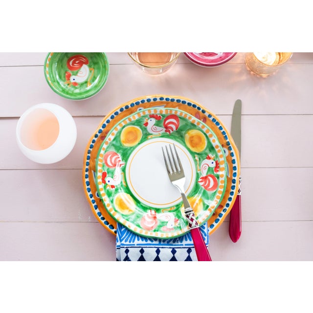 Metal VIETRI Aladdin Brilliant Flatware Faux Tortoiseshell Five-Piece Place Setting For Sale - Image 7 of 10