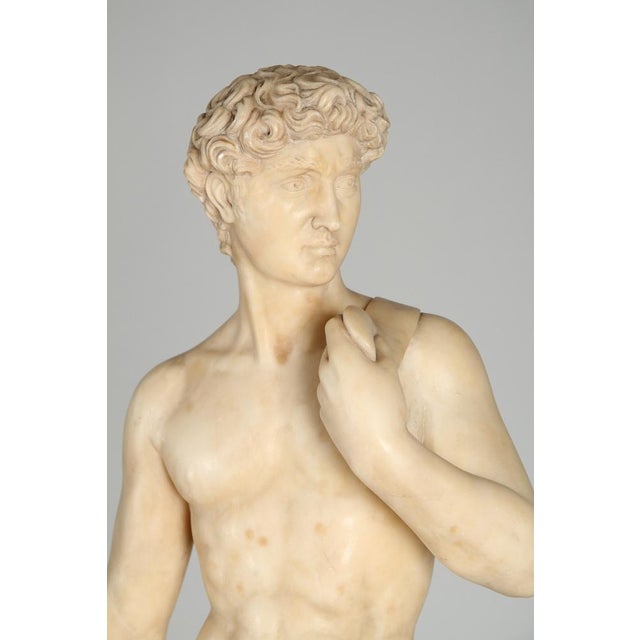 1900 - 1909 Alabaster Figure of David For Sale - Image 5 of 13