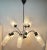 Metal Vintage Italian Chandelier with Nine Arms and Chrome Details from Stilnovo, 1960s For Sale - Image 7 of 18