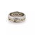 Contemporary Tacori Platinum & 18k Yellow Gold Scroll Design Band Ring, Size 6.5 For Sale - Image 3 of 4