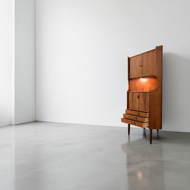 Mid-Century Modern Danish Rosewood Corner Cabinet, 1960s For Sale - Image 3 of 12