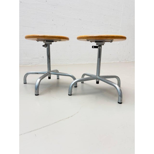 Vintage Industrial Swivel Stool, 1980s For Sale - Image 11 of 15