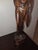 Large 18.5" Mid-Century Two-Tone Macassar Ebony Balinese Offering Maiden Sculpture For Sale - Image 10 of 12