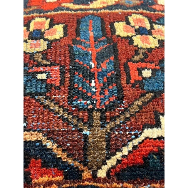 Traditional Pasargad Vintage Hand Knotted Farahan Rug Pillow For Sale - Image 3 of 5