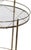 Metal Mid Century Hollywood Regency Rolling Bar Serving Cart For Sale - Image 7 of 12