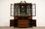 1960s Baker Furniture Georgian Flame Mahogany Lighted Breakfront Bookcase Cabinet With Drop Front Secretary Desk, Circa 1960s For Sale - Image 5 of 17