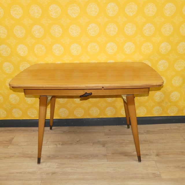 Mufuti Extendable Table in Light Wood, 1960s For Sale - Image 14 of 14