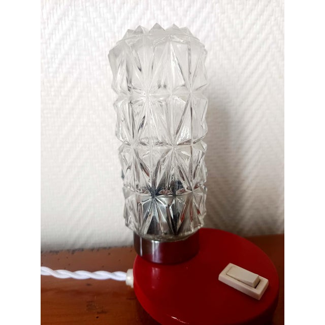 1970s Space Age Glass Night Light, 1970s For Sale - Image 5 of 10