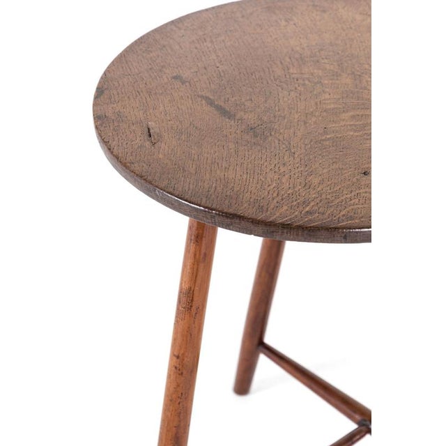 Wood Welsh Primitive Cricket Table, 18th Century For Sale - Image 7 of 12