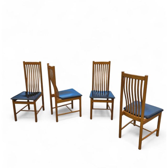 Nova Chairs with Leather Seats from Bros, Set of 4 For Sale - Image 13 of 18