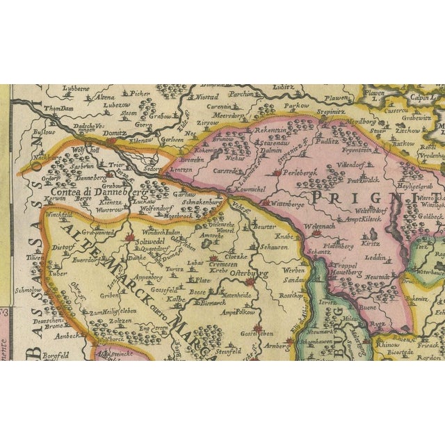 17th Century Map of the Margraviate of Brandenburg by Giacomo Cantelli Da Vignola, 1687 For Sale - Image 5 of 11