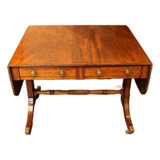 C. 1810 English Regency Period Sofa Table For Sale