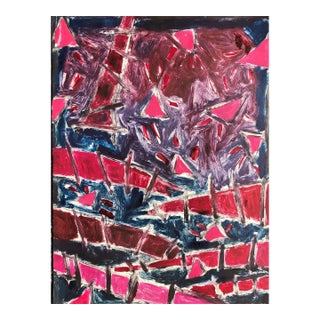 1980s Adrienne Anderson Abstract Painting For Sale