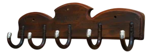 Antique Victorian Sterling Silver Coat Rack