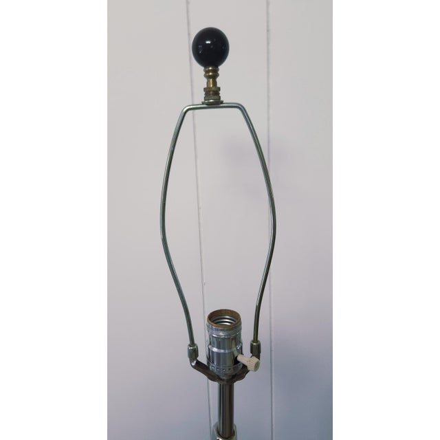 1960s Laurel Lamp Co Torso Lamps Silver Metal Pair For Sale - Image 9 of 10