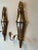 Italian 1960s Italian Carved Wood Mirrored Sconces - A Pair For Sale - Image 3 of 12