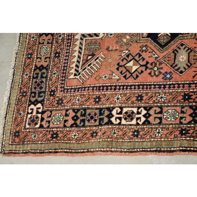 Mid 20th Century Persian Hand Knotted 9’ X 5’8” Antique Rug For Sale - Image 5 of 10