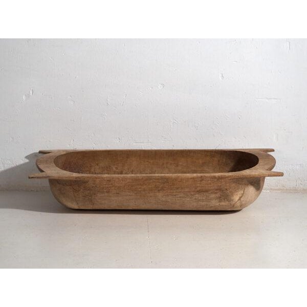 Antique Carved Wooden Bowl For Sale - Image 5 of 9
