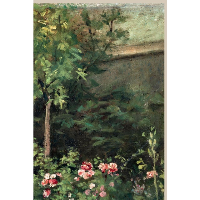 Not Yet Made - Made To Order Vintage French Garden Art Print – Pink Roses & Green Landscape by Pissarro, 24" X 32" For Sale - Image 5 of 8