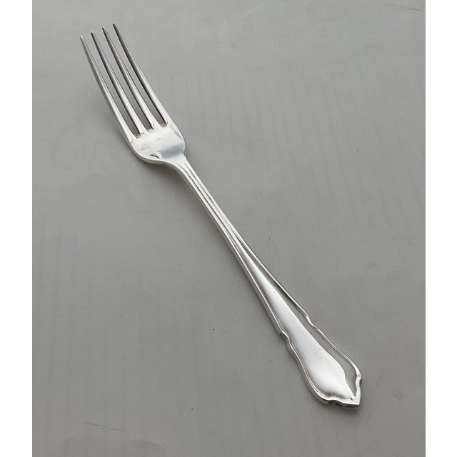 New 1980s Dessert Spoon & Fork, Du Barry - Set of 12 For Sale In New York - Image 6 of 18
