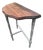 Vintage Hand-Refinished Solid Wood Accent Table With Sage Painted Base For Sale
