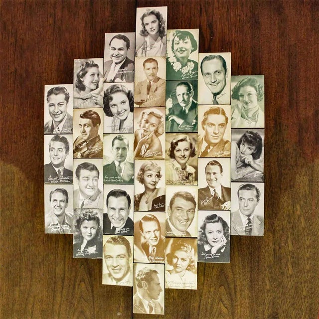Mid 20th Century 1930’s-1950’s Collection of 95 Vintage Movie Star Penny Arcade or Exhibit Trading Cards Wall Decor For Sale - Image 5 of 12