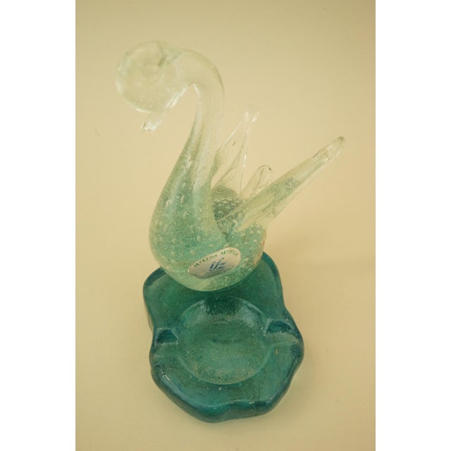 20th Century Murano Glass Swan Sculpture Ashtray by Ermanno Toso for Pulegoso, Italy, 1920s For Sale - Image 10 of 18