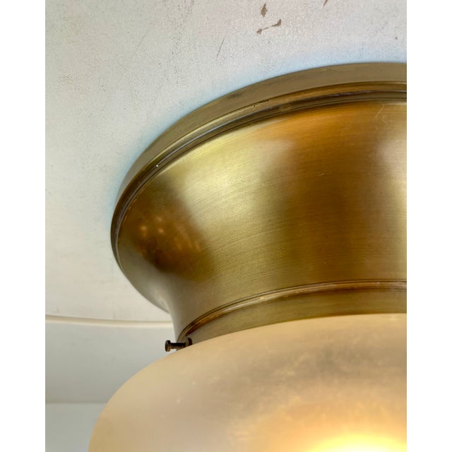 Brass and Murano Glass Ceiling Lamp, Italy, 1960s For Sale - Image 9 of 17