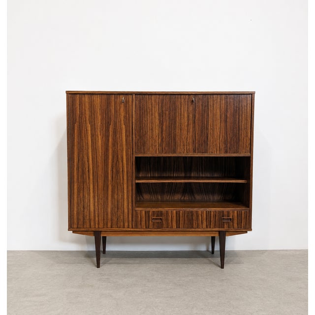 Mid-Century Highboard with Bar and Writing Desk, 1960s For Sale - Image 9 of 9