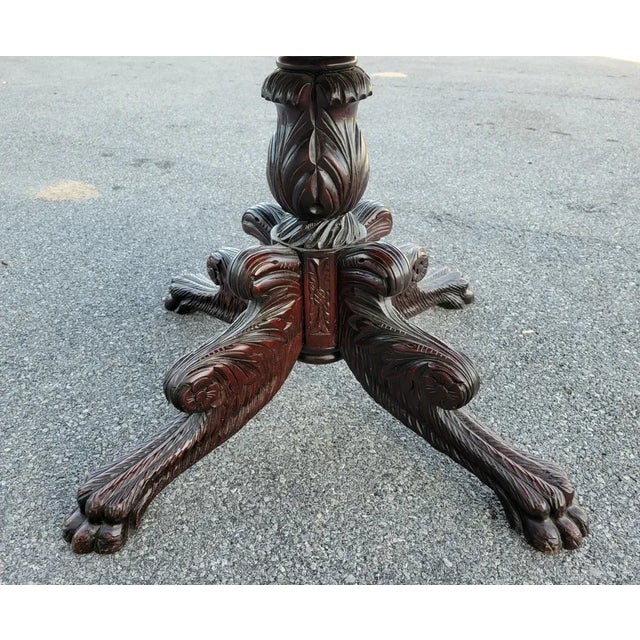 19th Century American Made Solid Mahogany Federal Center Table 1830-1840 For Sale In Philadelphia - Image 6 of 9