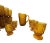 Mid-Century Modern Vintage 24 Piece Collection Indiana Glass Whitehall Amber For Sale - Image 3 of 10