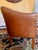 Tan 1930s Mid-Century Cognac Leather Loveseat + Pair of Barrel Chairs For Sale - Image 8 of 8