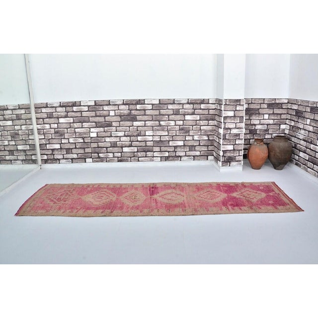 Mid 20th Century Burnt Orange Wool Tribal Carpet For Sale In Phoenix - Image 6 of 11