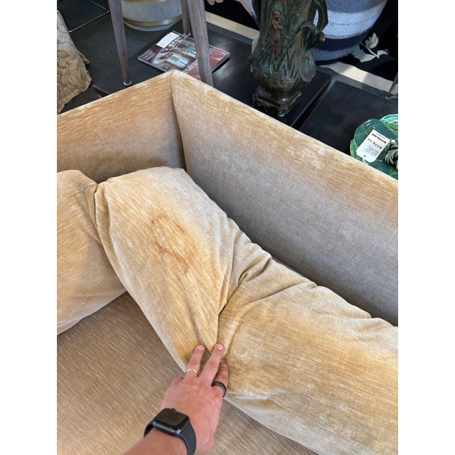 John Salandino for Baker Furniture Angled Sofa For Sale - Image 13 of 15