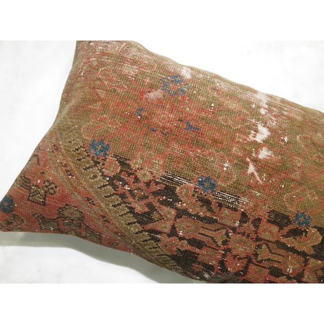 Contemporary Antique Persian Malayer Rug Pillow For Sale - Image 3 of 5
