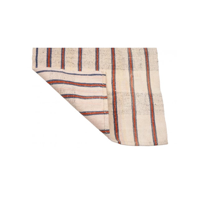 Long Vintage Striped Kilim Runner - 2`5″ X 46`3″ For Sale In Los Angeles - Image 6 of 6