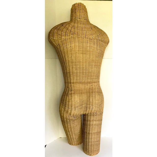 1960s Vintage Wicker Torso Mannequin Chairish