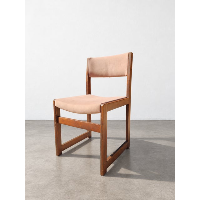 Textile Modernist Cubic Dining Chairs, 1970s, Set of 6 For Sale - Image 7 of 9