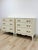 French Provincial Vintage Pair of Chests French Provincial White 3 Drawer Cabriole Leg Nightstands For Sale - Image 3 of 18