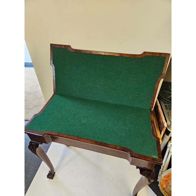 Late 18th Century Period George III Mahogany Game Table For Sale - Image 5 of 7