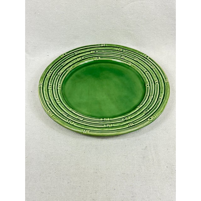 Asian Vintage Green Platter For Sale - Image 3 of 8