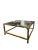 Mid-Century Modern 1970s Mastercraft Style Brass Coffee Table For Sale - Image 3 of 3