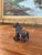 1970s Likely Antique Bronze Toned Toy Horse on Wheels, Tribal Folk Art Figurine From India For Sale - Image 5 of 9