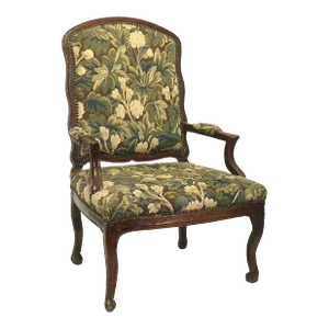 Walnut Fauteuil Armchair, Italian, 18th Century