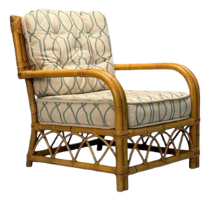 Bielecky Brothers, Modern, Single Lounge Chair, Cane, Bamboo, Usa, 21st C.