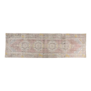 Mid 20th Century Oushak Anatolian Decorative Hallway Runner For Sale
