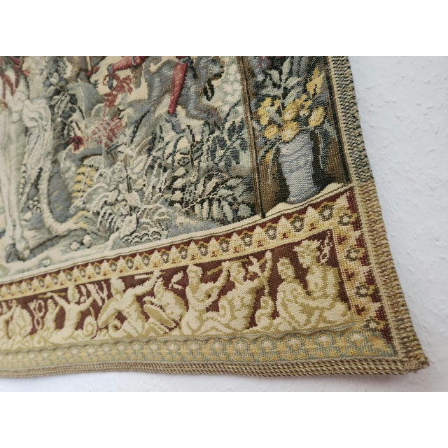 Medieval Hunts of Maximilian Wool Tapestry, Brussels, 1960s For Sale - Image 17 of 18