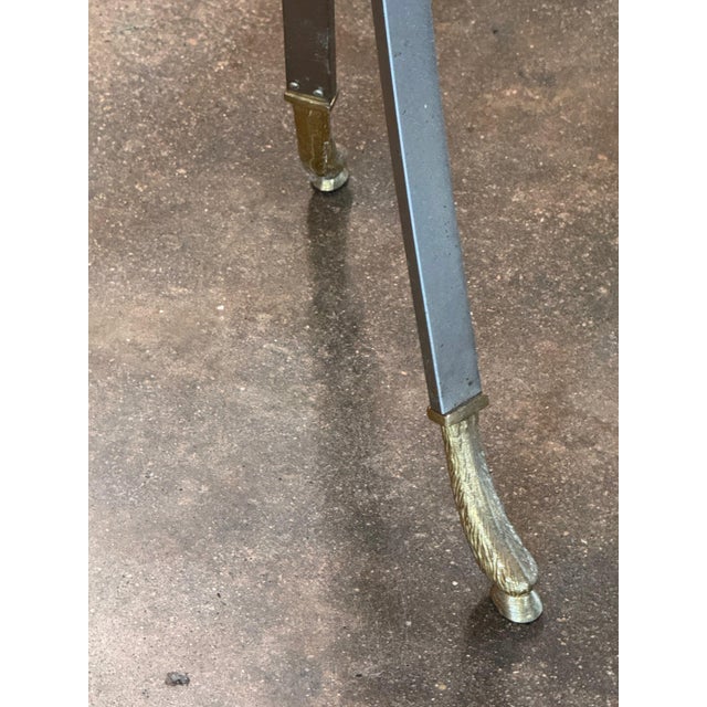 Brass Rams Head Plant Stand For Sale - Image 8 of 10