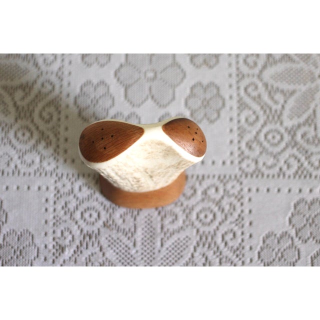 Brown 1980s Wood and Antler Salt and Pepper Shakers For Sale - Image 8 of 9