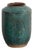 Antique Green Stoneware Vase For Sale